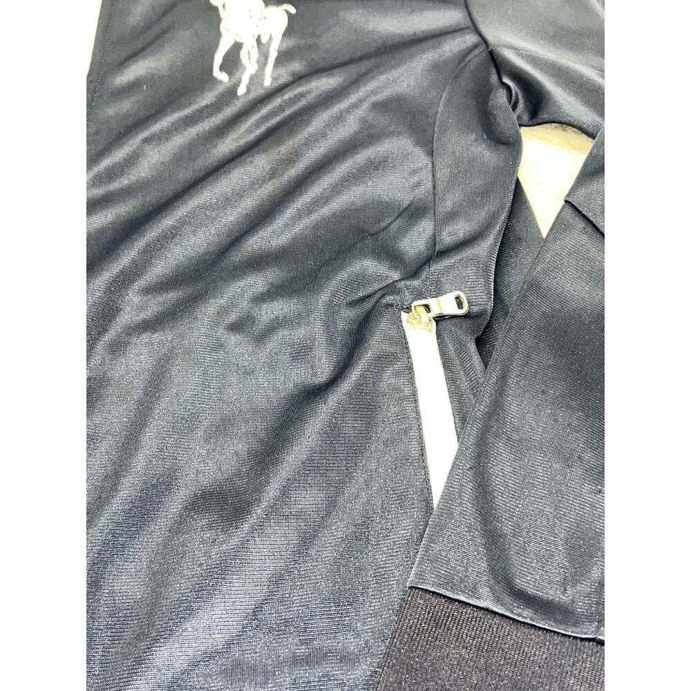 Polo Ralph Lauren Kids Navy Zip-Up Jacket Big Pony Logo Size L (14-16) - Picture 8 of 9
